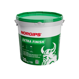 Extra Finish BG RO 20kg 1 small.png, Produse NORGIPS în ambalaj împrospătat!