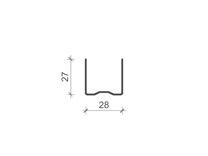 PROFIL METALIC UD 30 din tabla de grosime 0.6 mm