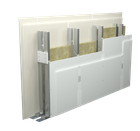 Pentru instalaţii cu structură dublă cu căptușeală în două straturi din plăci din gips-carton